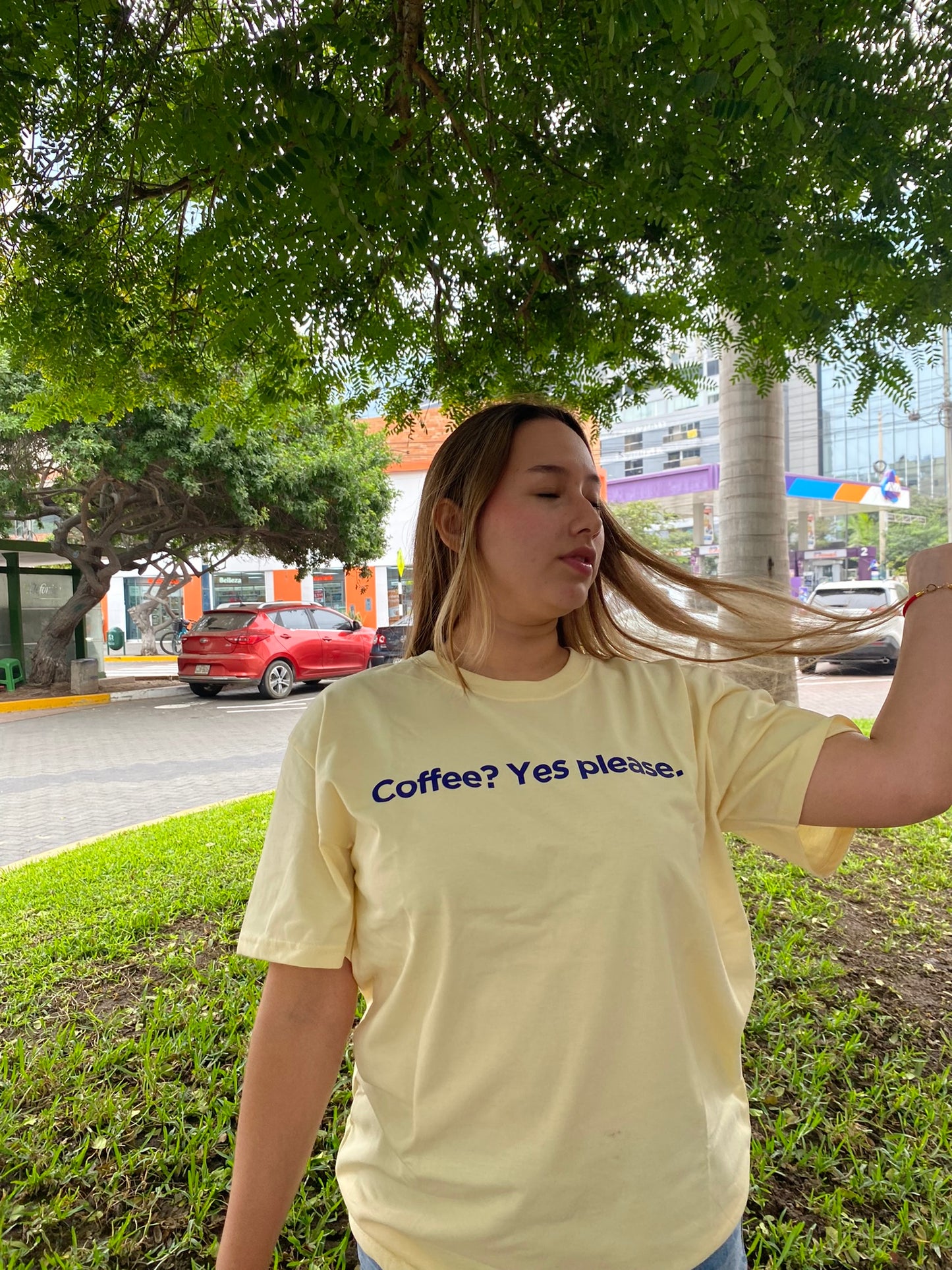 Polo Oversize - Cofee Yes please