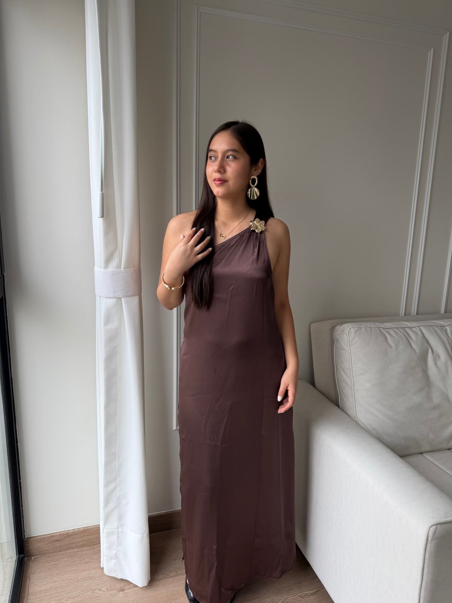 Vestido Midi Seda