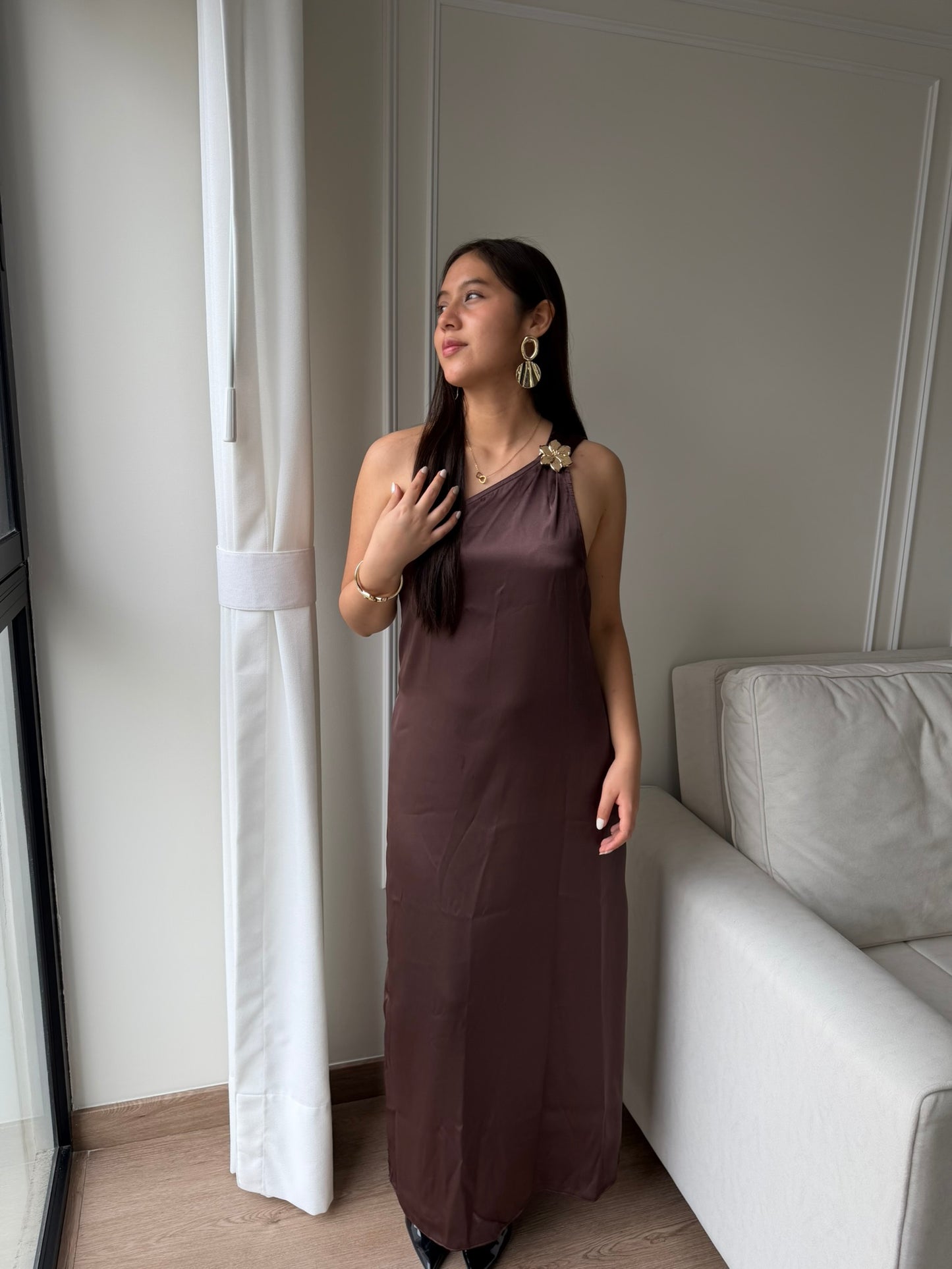 Vestido Midi Seda