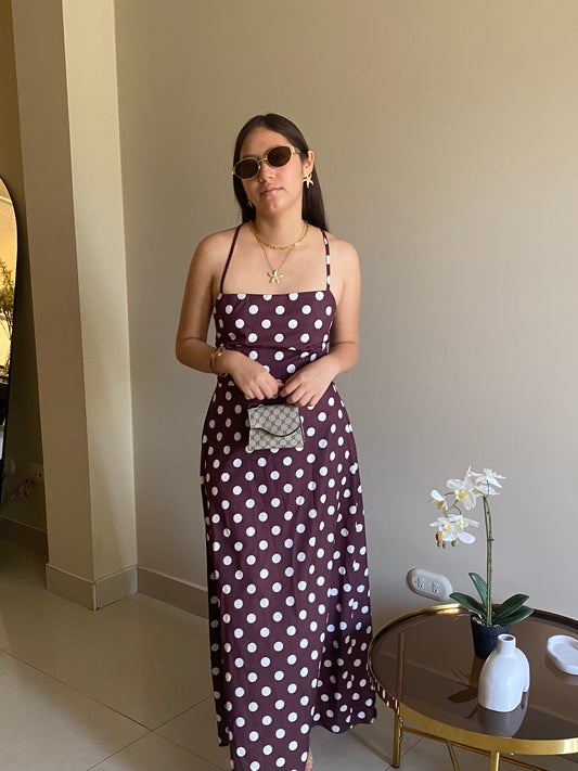Vestido Lunares Maxi