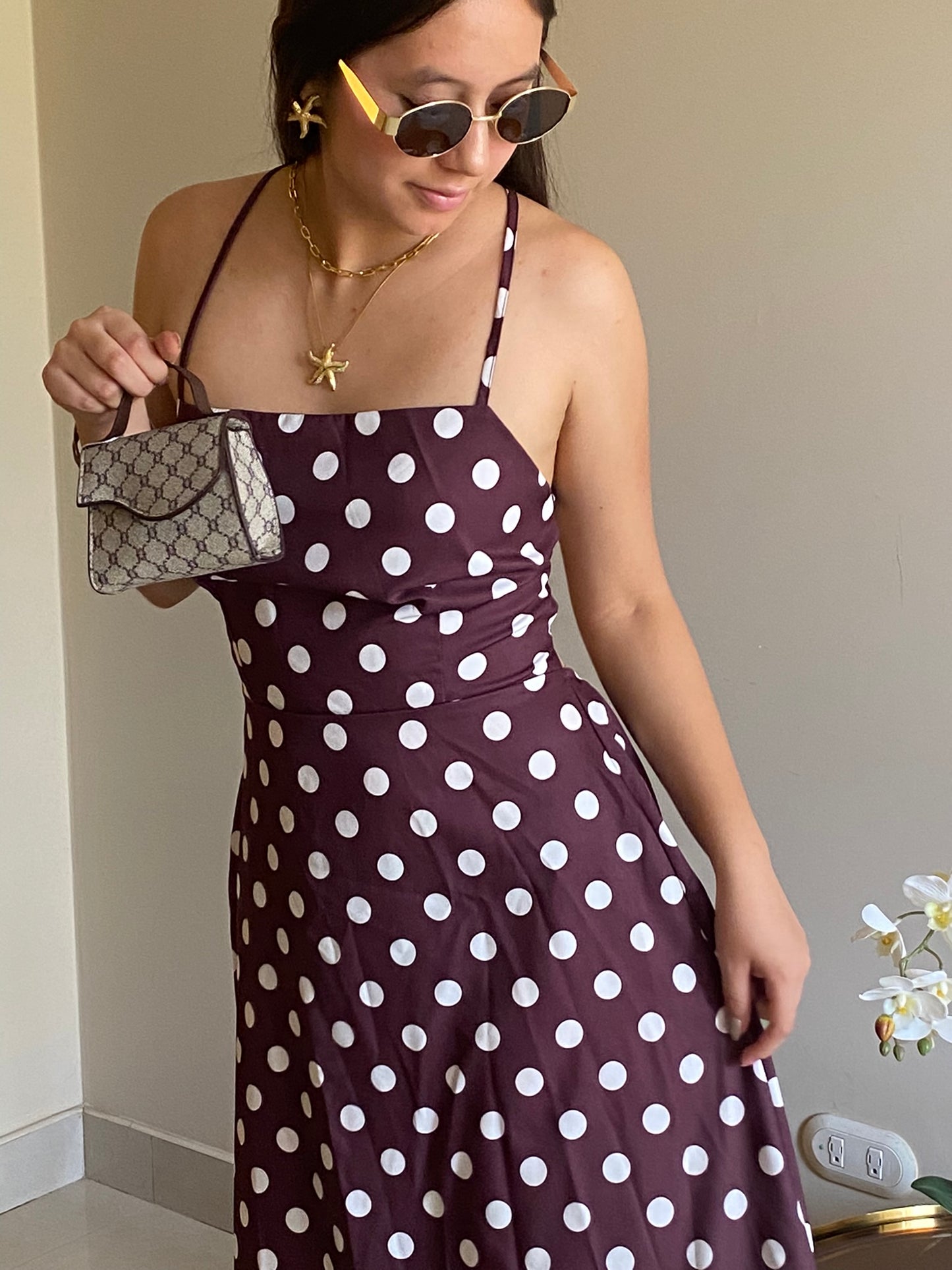 Vestido Lunares Maxi