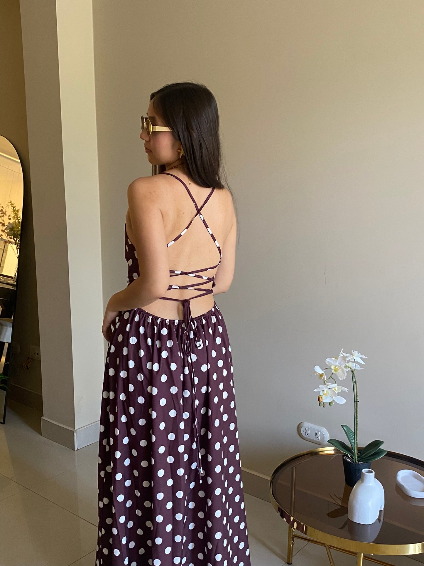Vestido Lunares Maxi