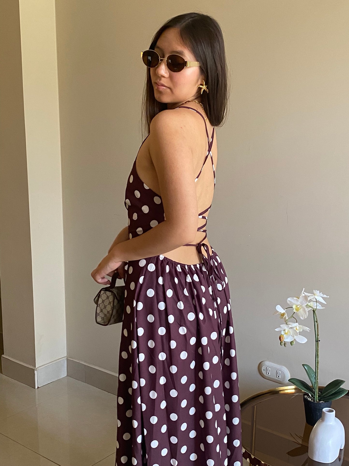 Vestido Lunares Maxi