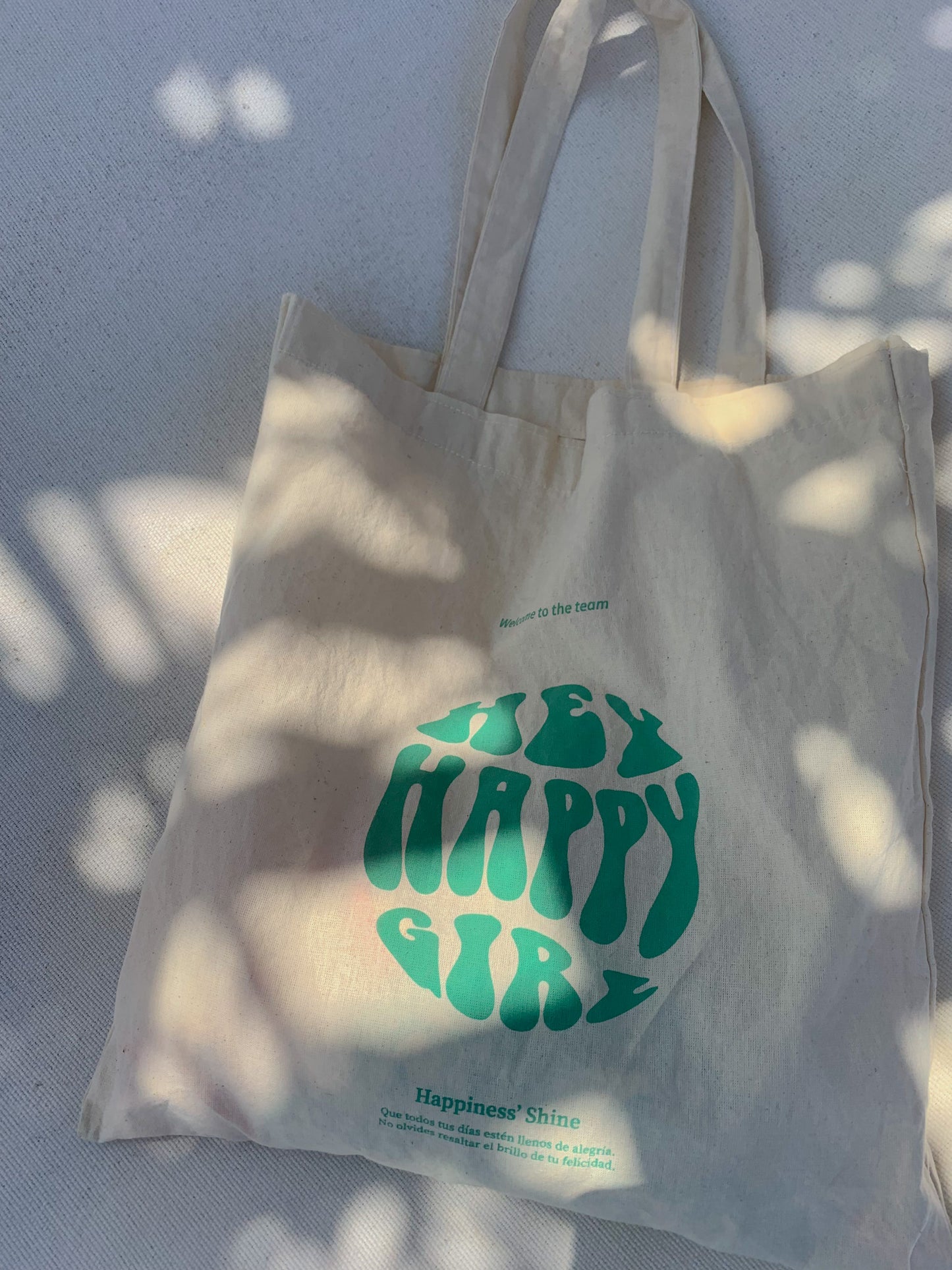 Tote Bag Hey Happy Girl