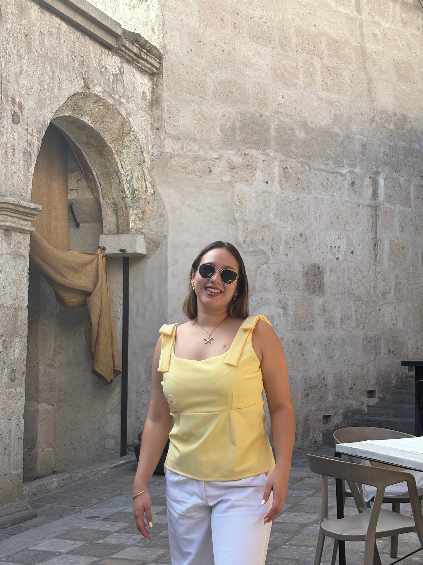 Blusa Lazo combinado