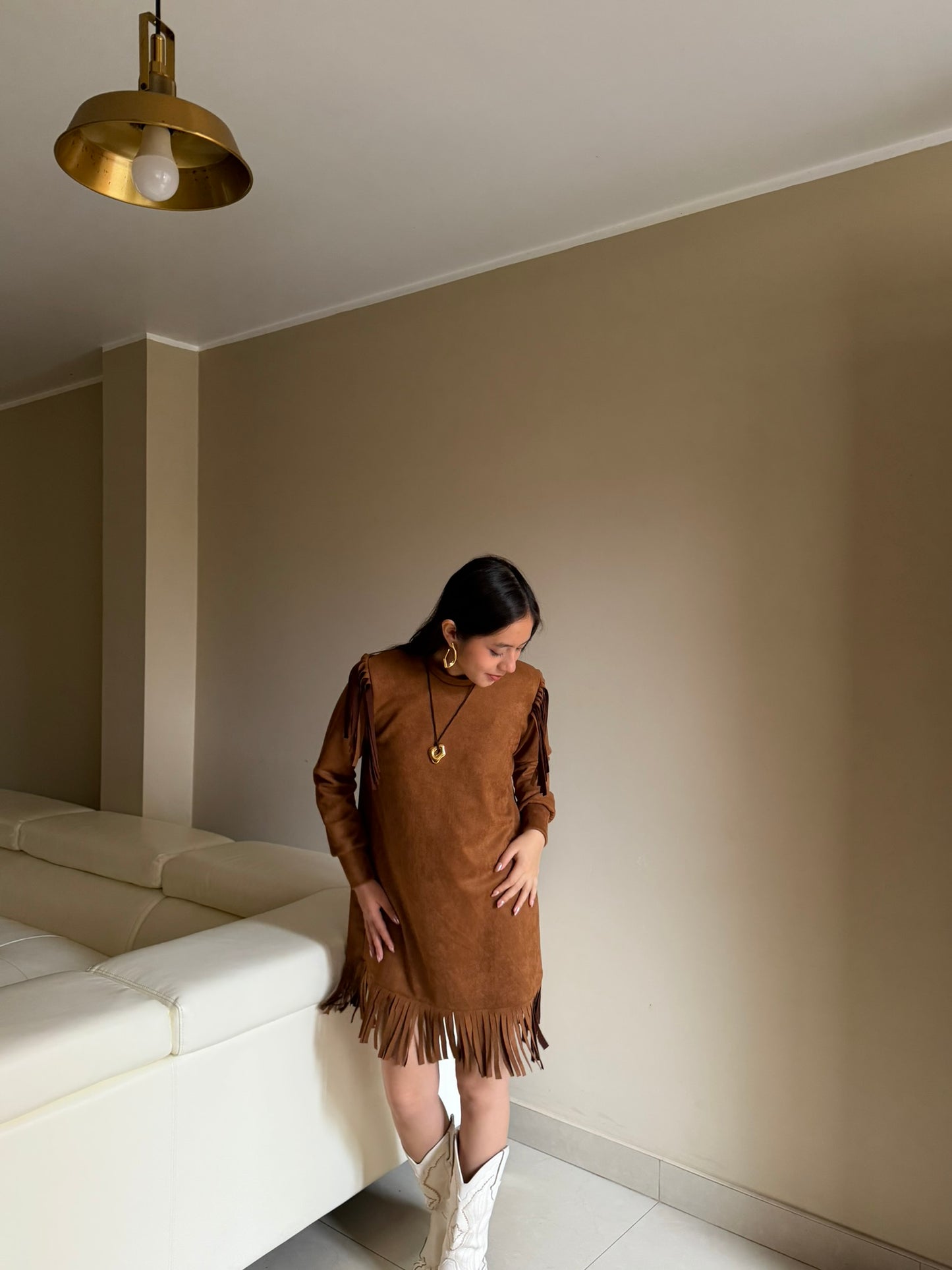 Vestido Mini Flequillos