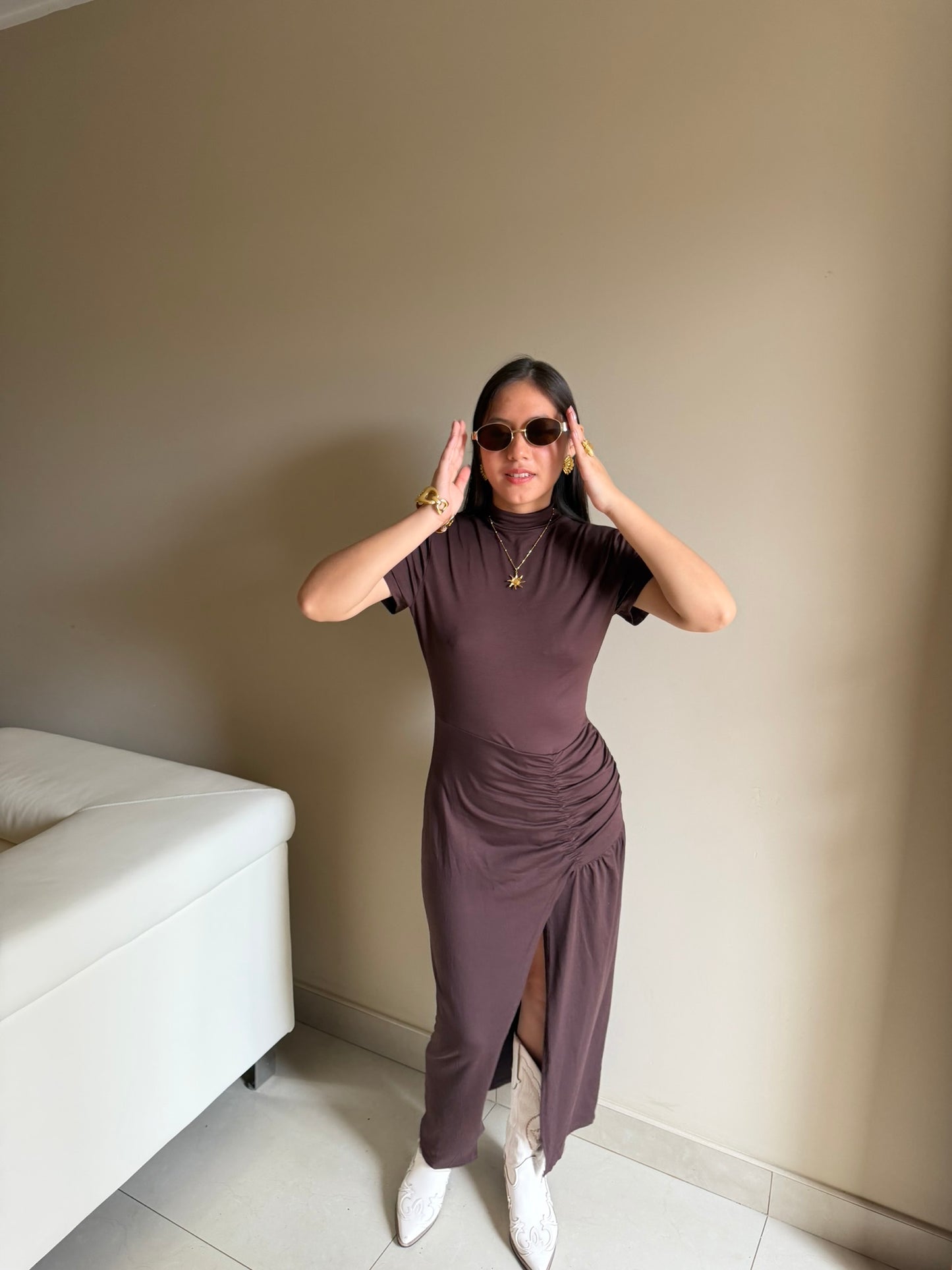 Vestido  Midi  Asimétrico