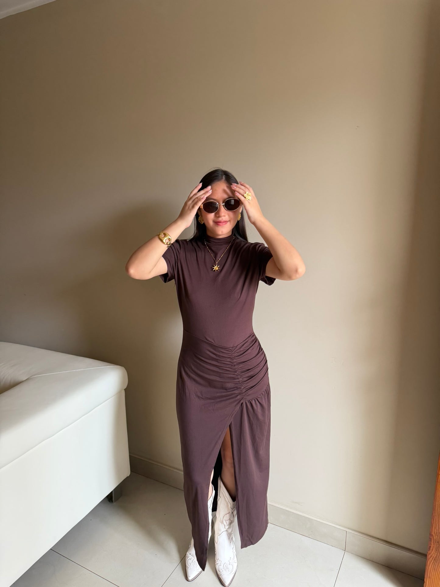 Vestido  Midi  Asimétrico