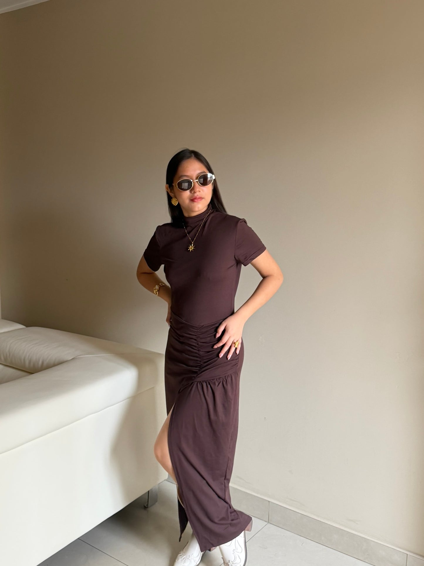 Vestido  Midi  Asimétrico