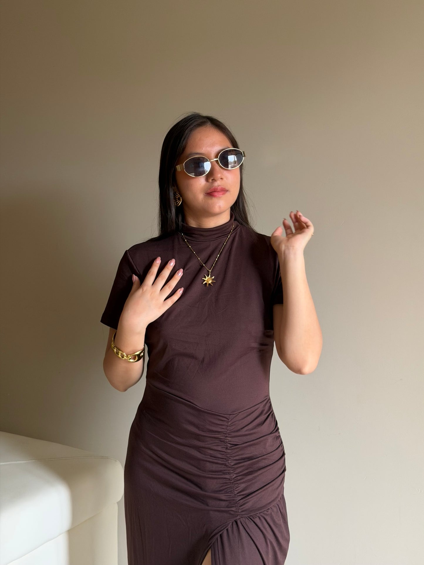 Vestido  Midi  Asimétrico